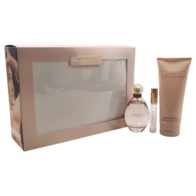 Lovely by Sarah Jessica Parker for Women - 3 Pc Gift Set 3.4oz EDP Spray, 0.34oz EDP RollerBall, 6.7oz Body Lotion