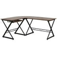 thumbnail image 1 of Scranton & Co 87" L-Shape Computer Desk in Brown, 1 of 3