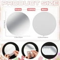 thumbnail image 2 of 10pcs Acrylic Mirror Sheets for Wall Decorations Flat Round White 150x0.8mm, 2 of 6
