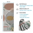 thumbnail image 2 of Orange Boho Geometric and Plant Pattern (2) Hot Yoga Mat Towel Non Slip for Hot Yoga - Quick-Drying Yoga Mat Cover with 4 Corner Pockets with Travel Bag - Hot Yoga Towel Non Slip 70"x26", 2 of 6