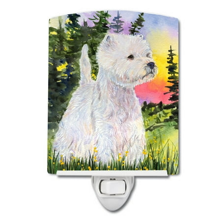 

Caroline s Treasures SS1067CNL Westie Ceramic Night Light 6x4x3 multicolor
