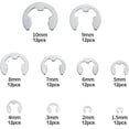 thumbnail image 2 of Internal Circlips, Internal Circlips Ring, E Clip Ring, Stainless Steel E-Clip Circlip Set, 120 Pack E-Clip Retaining Rings - Steel - 10 Sizes - Internal Snap Button, 2 of 5