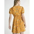 thumbnail image 3 of Scoop Women’s Mini Dress with Puff Sleeves, Sizes XS-XXL, 3 of 5
