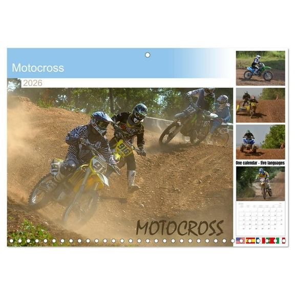 Motocross (Monthly Wall Calendar 2026 11.7 x 16.5 (open)), CALVENDO 14 Month Calendar