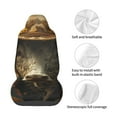 thumbnail image 4 of Wukai Sunflower Cowboy Hat Cow Full Set Car Seat Covers with Soft Padding Universal Auto Front Seats Protector and Cushion Mat, 4 of 5