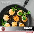 thumbnail image 3 of Starfrit The Rock Classic10pc Non-Stick Cookware Set, Durable Forged Aluminum, Oven Safe, PFOA Free, Easy to Clean, Black, 3 of 6