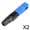 thumbnail image 1 of 2x Conector Rápido de Cable de Fibra Óptica Monomodo SC para Red 56mm 2 piezas, 1 of 8