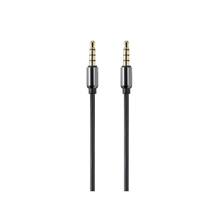 UPC: 0889028046562 | Monoprice Audio Cable – 10 Feet – Black | Auxiliary 3.5mm TRRS Audio & Microphone Cable – Slim  Durable  Gold plated for smartphone  mp3 player  laptop – Onyx Series