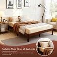 thumbnail image 6 of KATHY&BOB Full Size Wood Platform Bed Frame with Metal Legs, 14 inch Sturdy Heavy Duty Wood Bed Frames with Wooden Slats, Natural Classic Design, No Box Spring Needed, Easy Assembly, 6 of 10