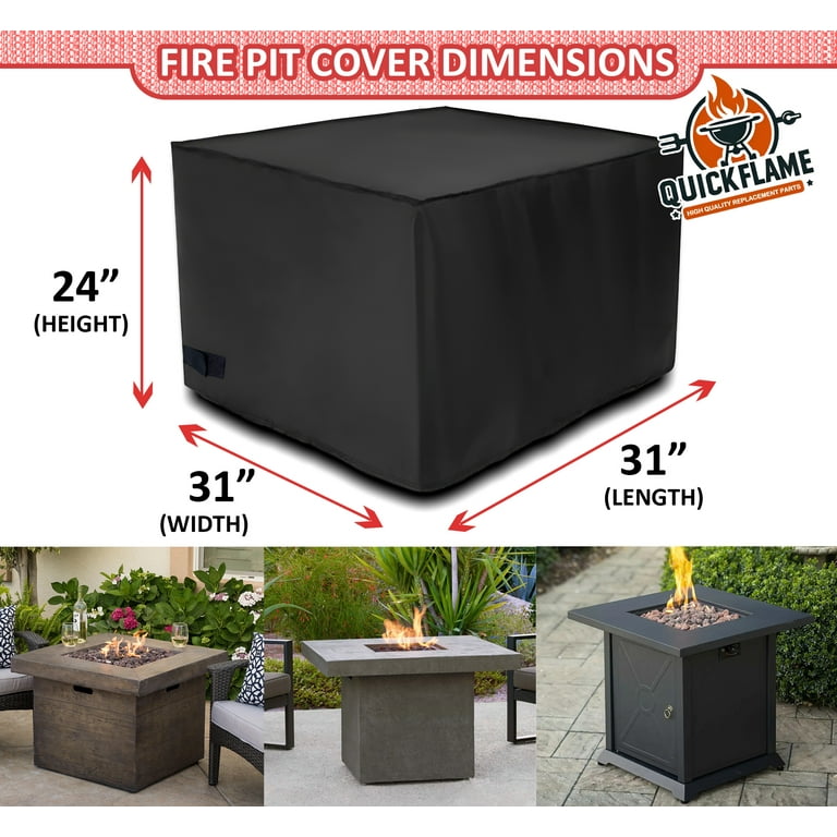 31 inch square Gas Firepit Cover