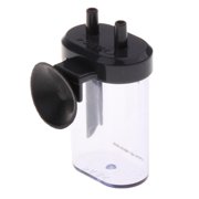 Dualoai Clear Plastic CO2 Diffuser Bubble Counter with Suker for Aquarium Planted Tanks