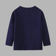 thumbnail image 3 of Cethrio Kids Boys Cotton Sweatshirts, Casual Graphic Crew Neck Pullover Long Sleeve Tops Dark Blue Size 2 T, 3 of 3