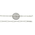 thumbnail image 3 of LoveBling 14k White Gold 4mm Paper Clip Link Bracelet (8"), 3 of 4