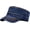 Blue, variant on Men Classic Denim Baseball Flat Cap Adjustable Trucker Newsboy Cabbie Hat