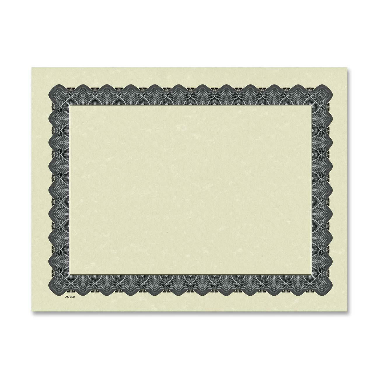 Blank Parchment Certificate
