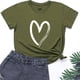 thumbnail image 1 of Fiudx Ofertas Del Día Top de Manga Corta para Mujer, Informal, con Cuello Redondo, Sexy, con Estampado Degradado, Regular, para Verano, 1 of 3