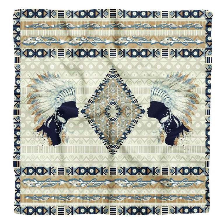 Phagun Green Tribal African Pure Silk Printed Head Bandanas Summer