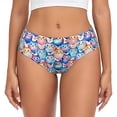 thumbnail image 1 of Fotbe Cartoon colorful cute cat Calzones Estampados para Mujer – Ropa Interior de Algodón, Cómoda, Suave y Elástica-3X-Large, 1 of 6