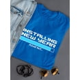 thumbnail image 3 of Installing  Year Please Wait Funny Graphic And Quote Women Blue T-Shirt, Female XX-Large, 3 of 4