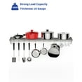 thumbnail image 4 of M optimized Commercial NSF Stainless Steel Shelf Wall Mount Floating Hanging Rack for Storage and Organization with S Hooks for Home Kitchen, Restaurant & Hotel, 4 of 7