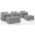 thumbnail image 1 of Pemberly Row Housses Ensemble de 5 Pcs en Vinyle pour Sectionnel d'Extérieur, Gris, 1 of 10
