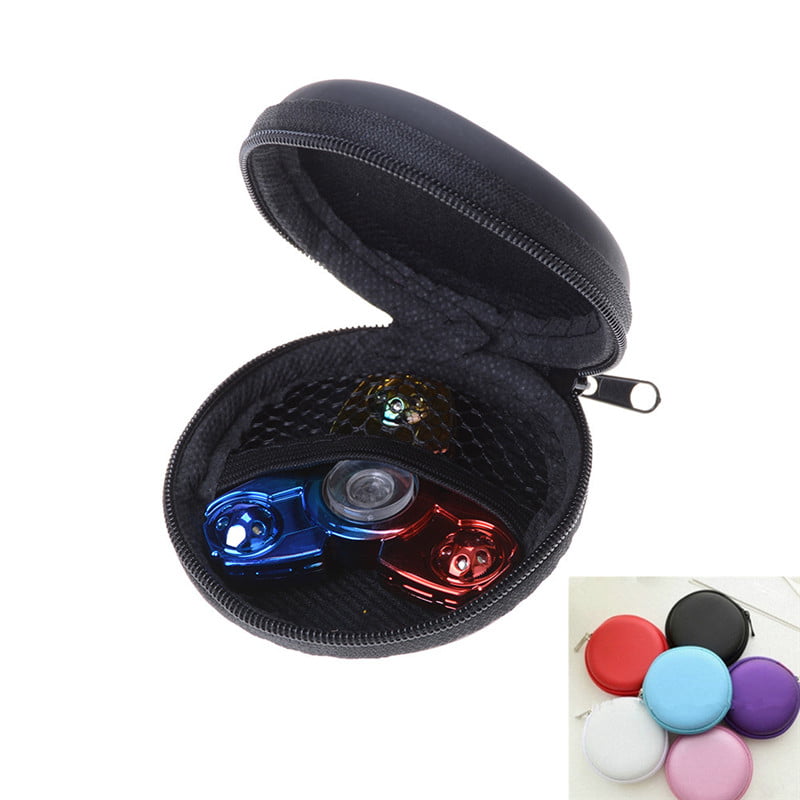 1PC Fidget Hand Spinner Triangle Finger Toy Focus ADHD Autism Bag Box Case 