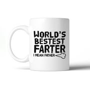 World's Bestest Farter Funny Dad Coffee Mug Humorous Gifts For Dad