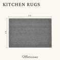thumbnail image 6 of Door Mat Indoor Entrance 2x3 ft Area Rug, Machine Washable, Bohemian Small Area Rug, Non-Slip, Vintage Design, Pet Friendly, Soft Faux Fibre, for Indoor Entryways, Kitchens, Front Doors Grey, 6 of 8