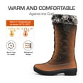 thumbnail image 4 of Dream Pairs Women's Waterproof Warm Faux Lined Mid Calf Winter Snow Boots, 4 of 6