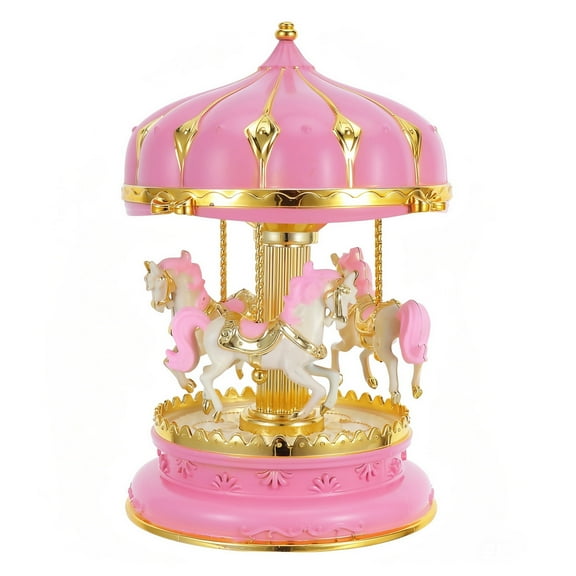 Music Box Christmas LED Light, Rotating Carousel Music Boxes for Women Girls Granddaughter Personalized Gifts