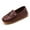 Brown, variant on LYHaoo Soft Sole Kids Dress Shoes For Boys And Girls Comfortable Formal Occasion On For Childrens Stage Performance Sizes 6 Toddler Black(9-12 Months)