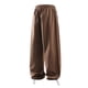 thumbnail image 3 of Pantalones cargo de senderismo para hombre: corte holgado, cintura con cordón, cinturilla elástica; pantalones deportivos informales con bolsillos utilitarios., 3 of 3