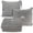 Light Gray, variant on BlueHills Premium Soft Plush Large Travel Blanket Pillow Airplane Throw - Gray