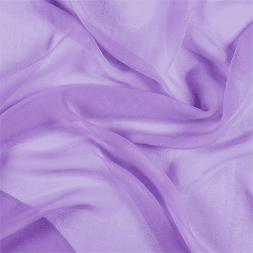 Lavender Silk Chiffon, Fabric By the Yard