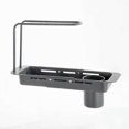 thumbnail image 1 of Stainless Steel Draining Rack, Upgraded Kitchen Sink Faucet Organizer Adjustable, 1 of 5