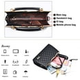 thumbnail image 4 of Bolsos adecuados para el viaje diario de las mujeres Bolso de hombro de cuero artificial,Bolsos de gran capacidad, 4 of 5