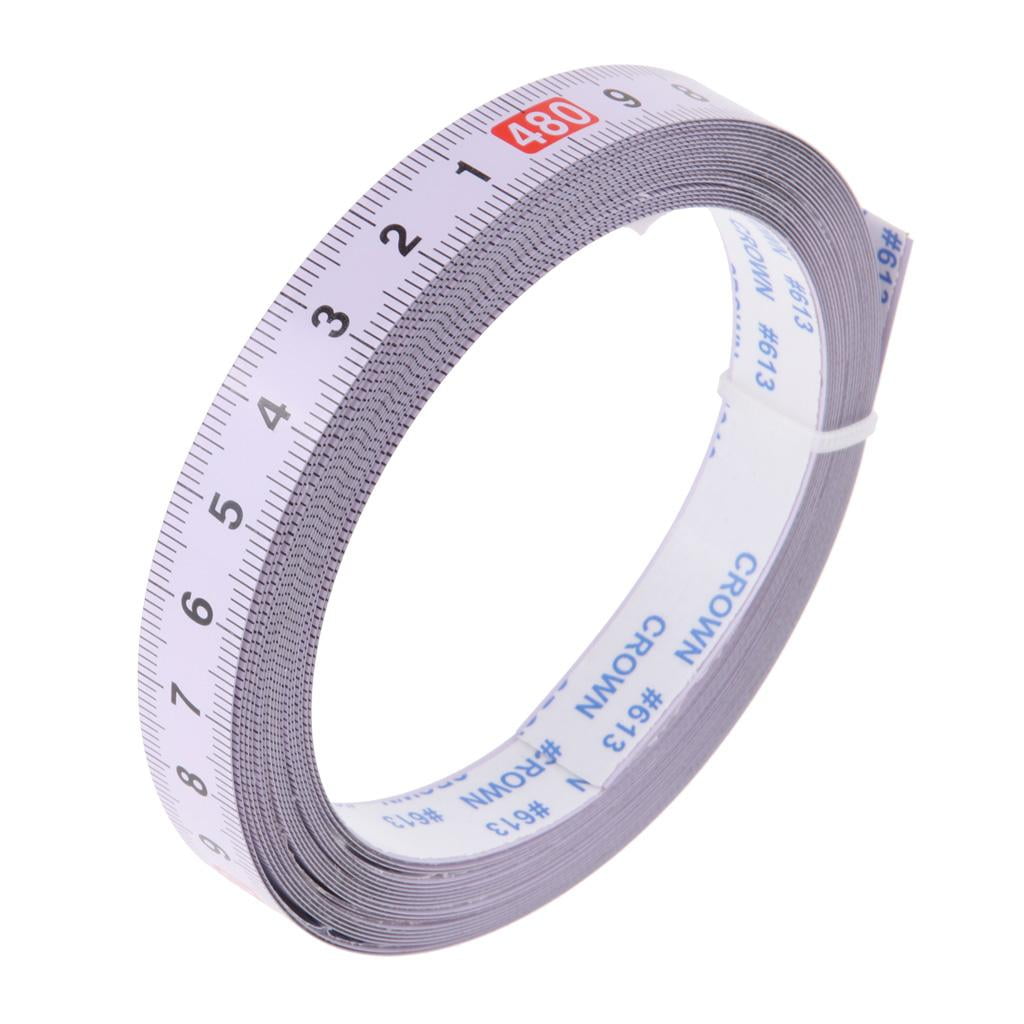 Nishiyuenyi 5M Self Adhesive Tape Measure, Metric - White, Left to Right(0-500CM) Right to