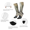 thumbnail image 3 of Xecao Forest Meditating White Tiger Pattern Adult Stockings with Color-Block Design and 3D Print, Breathable Comfortable Hosiery for Daily Wear and Sports, 3 of 6