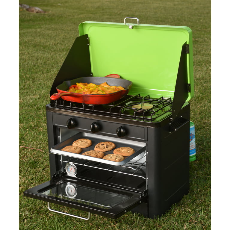 Portable Outdoor Propane Oven Stove Combo for Camping, RV