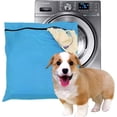 thumbnail image 1 of Bolsa de lavandería para mascotas azul Filtros para lavadora Ykk cremallera para ropa de cama, mantas, toallas tamaño L, 1 of 5