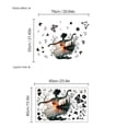 thumbnail image 3 of Adhesivos de pared de PVC con forma de bailarina de ballet, mariposa negra, 40 x 60 cm, 3 of 3
