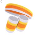thumbnail image 3 of LJNYFDC Sweatbands Set Sweatbands Set Soft Elastic Wicking Wristbands Breathable Quick Drying Vibrant Color Headband Athletic Bands Set, 3 of 7