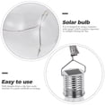 thumbnail image 2 of Lámpara LED colgante giratoria solar, impermeable, para exteriores, jardín y camping (carcasa transparente con luz blanca cálida), 2 of 6