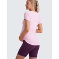 thumbnail image 4 of Remera CRZ YOGA Cloudweight Premamá con Fruncido Lateral Rosa L, 4 of 5