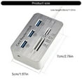 thumbnail image 5 of USB3.0 Hubs Card Reader Combo SDTF Memory Card Reader USB Disk PC, 5 of 8