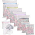 thumbnail image 1 of HAYAN9Pcs Mesh Laundry Bag for Delicates, Lingerie Bags for Laundry - (1 Large & 4 Medium & 2 Small & 2 Bra Bags) for Garment, Underwear, Sock, Baby Clothes, Sweater, Travel, Washing Machine, 1 of 1