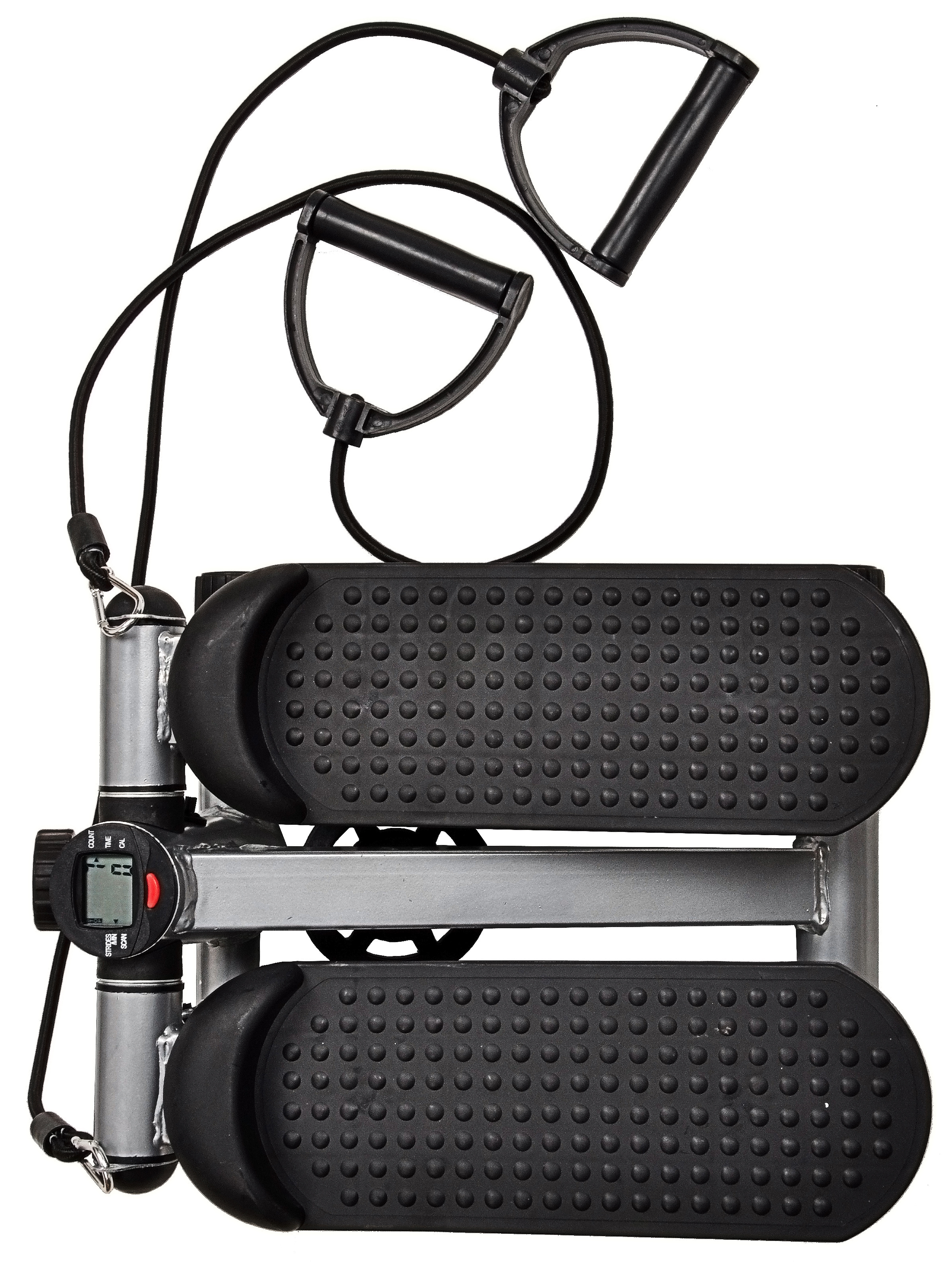 BalanceFrom Adjustable Mini Stepper with LCD Monitor Stepping Machine, Comes with Resistance Bands - image 3 of 7