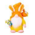 thumbnail image 3 of 3pcs Easter Light Up for Home Office Summer Decor Easter Decoration Bunny Plush Decoration, Rabbit Easter Egg with Hat for Party Gifts Basket Stuffers Farmhouse Ornament #03 A,B,C, 3 of 9