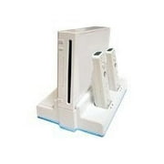 dreamGEAR WII DUAL CHARGING STATION - Charging stand - white - with 2 rechargeable battery packs - for NINTENDO Wii Remote