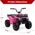 thumbnail image 3 of Cuatrimoto Eléctrica Infantil Vehículo Montable 12V con Luces LED, 3 of 7